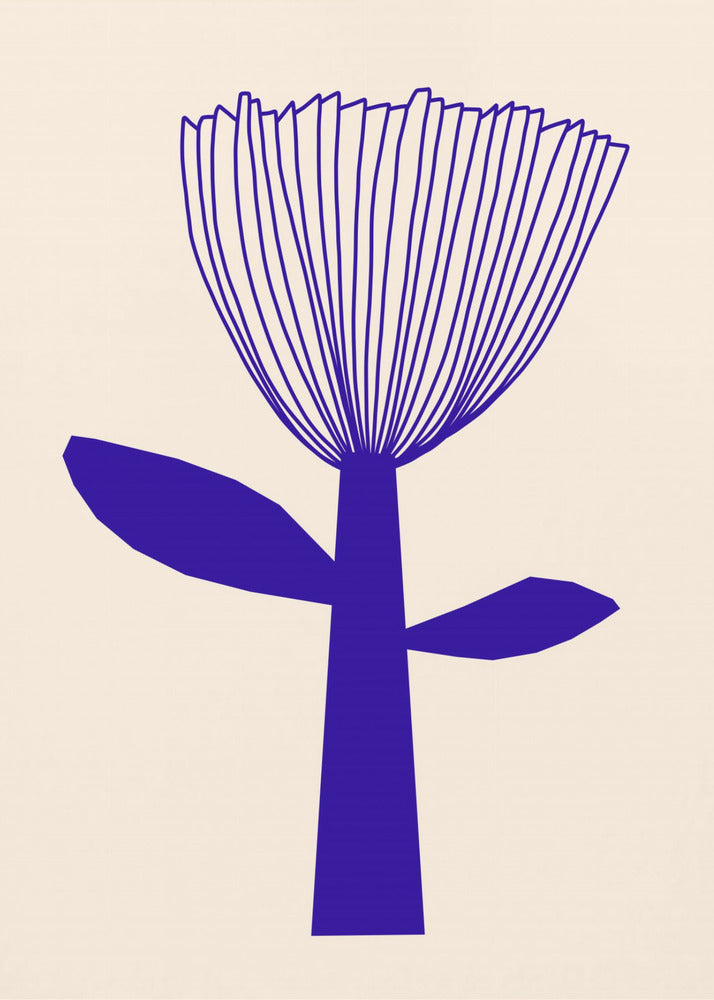 Blume Blau | Leinwand