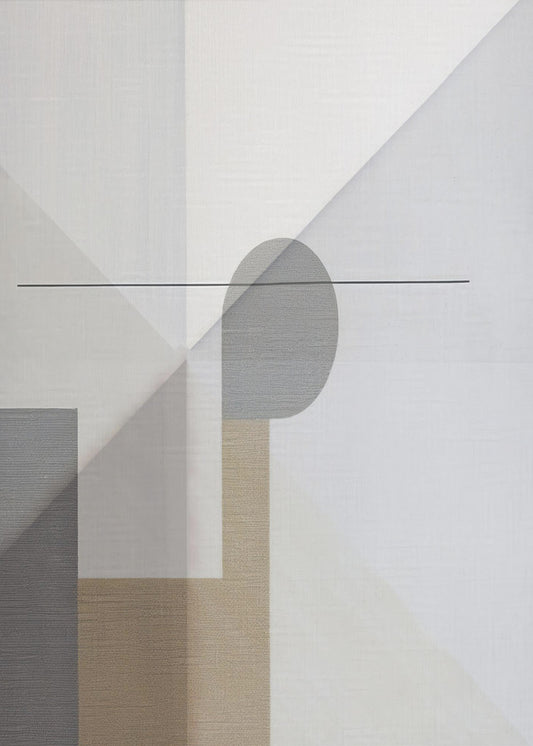 Abstraktes Gemälde in neutralen Tönen 3 | Leinwand