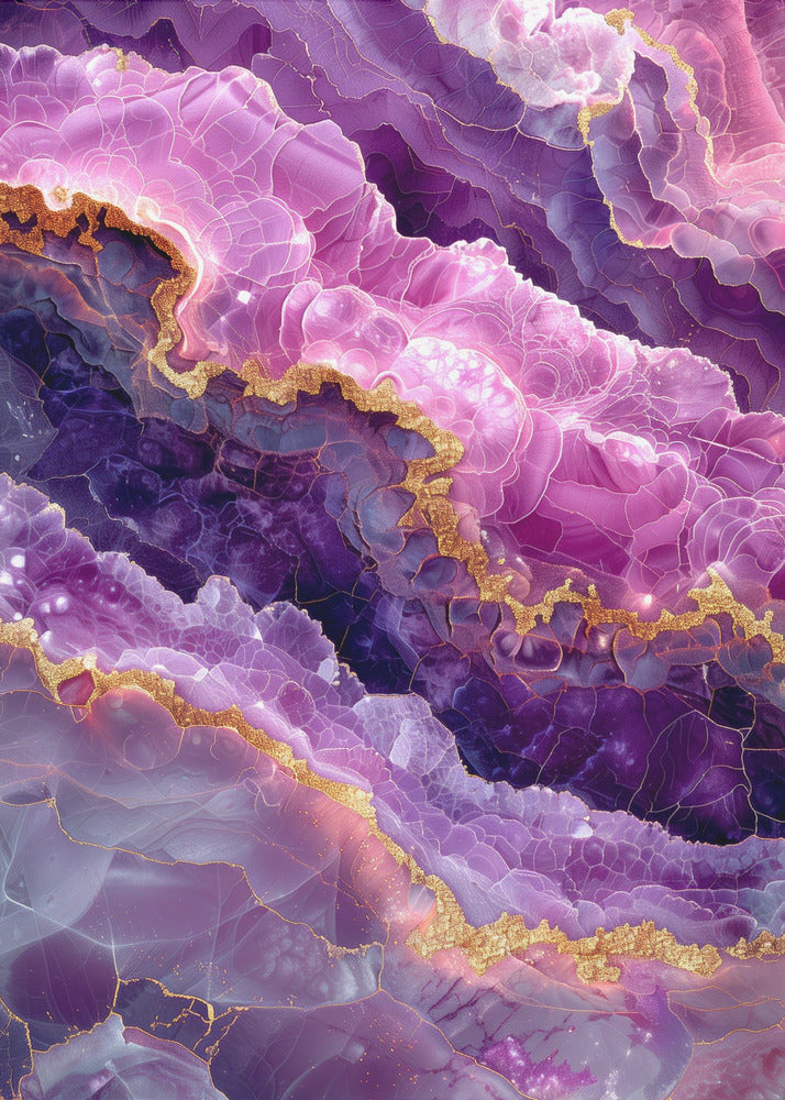 Amethyst Magische Landschaftsgrafik (74) | Poster
