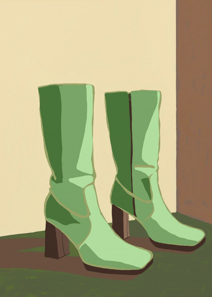 Green boots | Poster