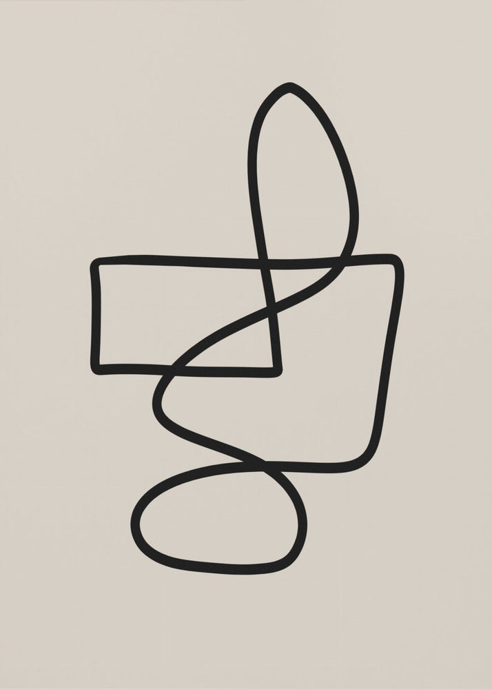 Anmutige, geschwungene Linien | Poster