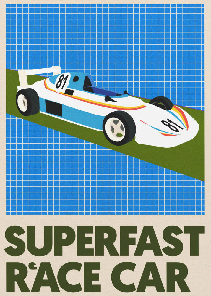 Superschnelles Rennauto | Poster