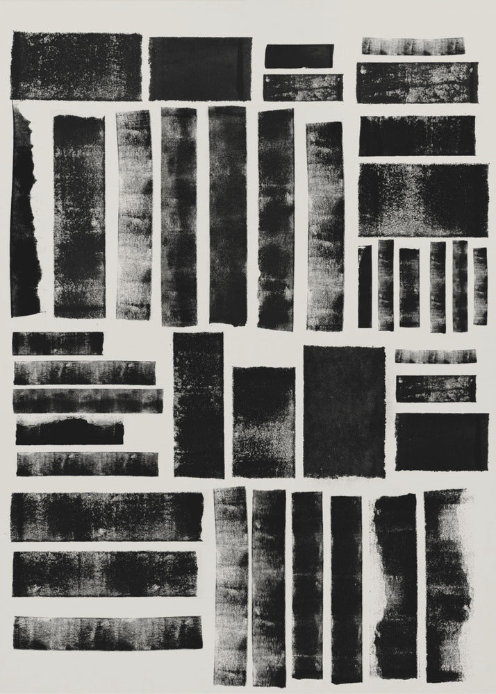 Monochrome Blöcke | Poster
