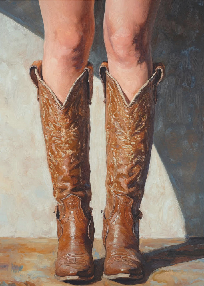 Cowboystiefel | Leinwand