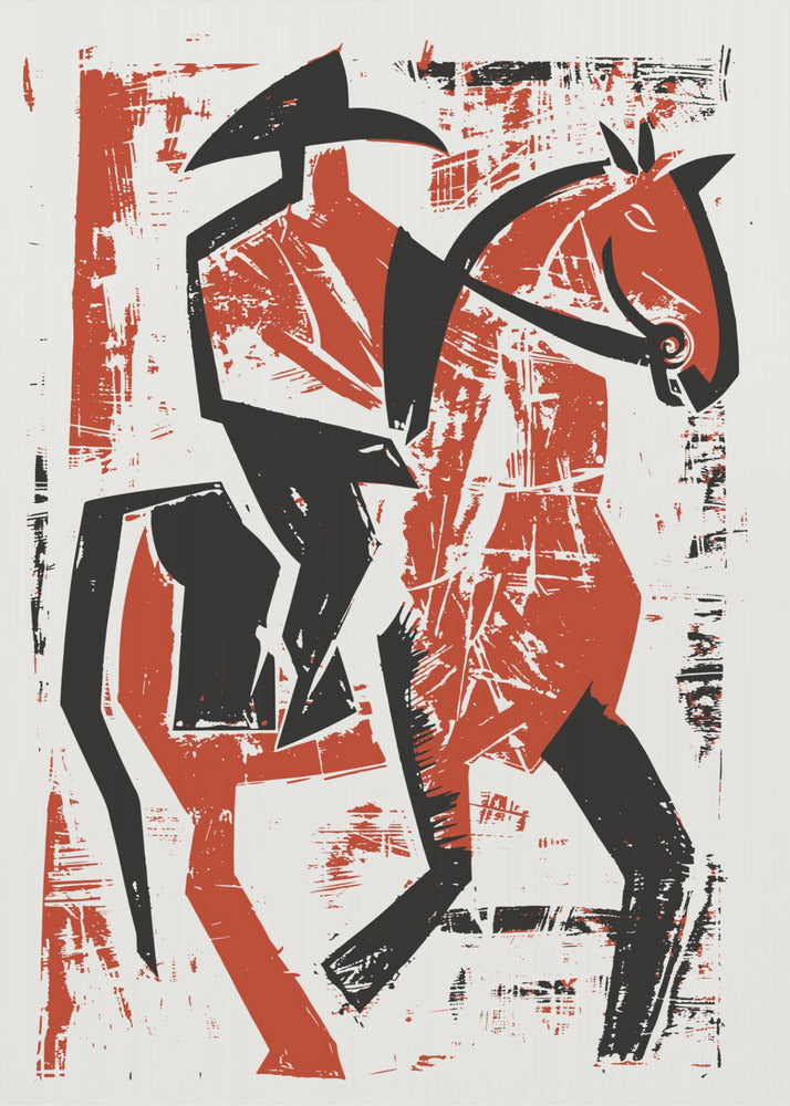 Abstrakter Reiter | Poster