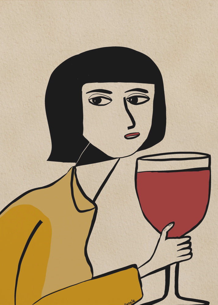 Weinliebhaber | Leinwand