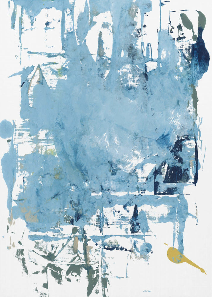 Abstrakte blaue Kratzer 1 | Poster