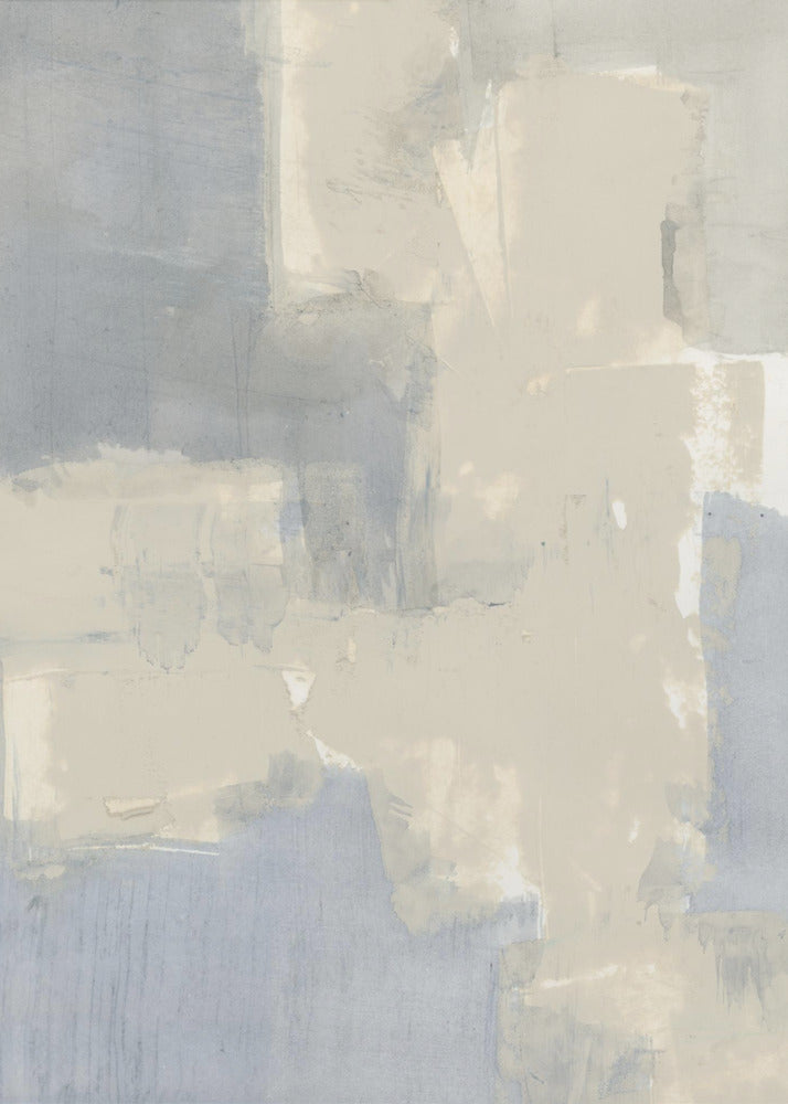 Abstrakte neutrale Formen in Grau und Beige 1 | Leinwand