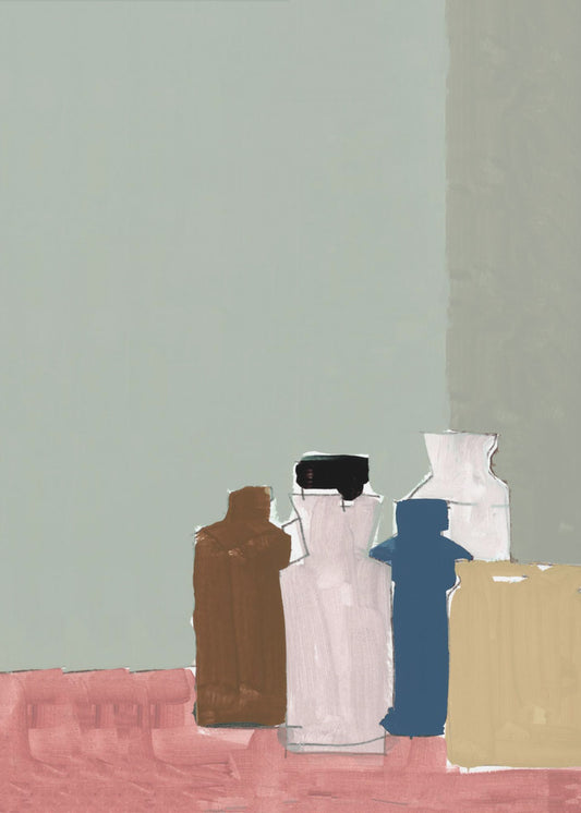 Vintage Clay Pots On Table 1 | Poster