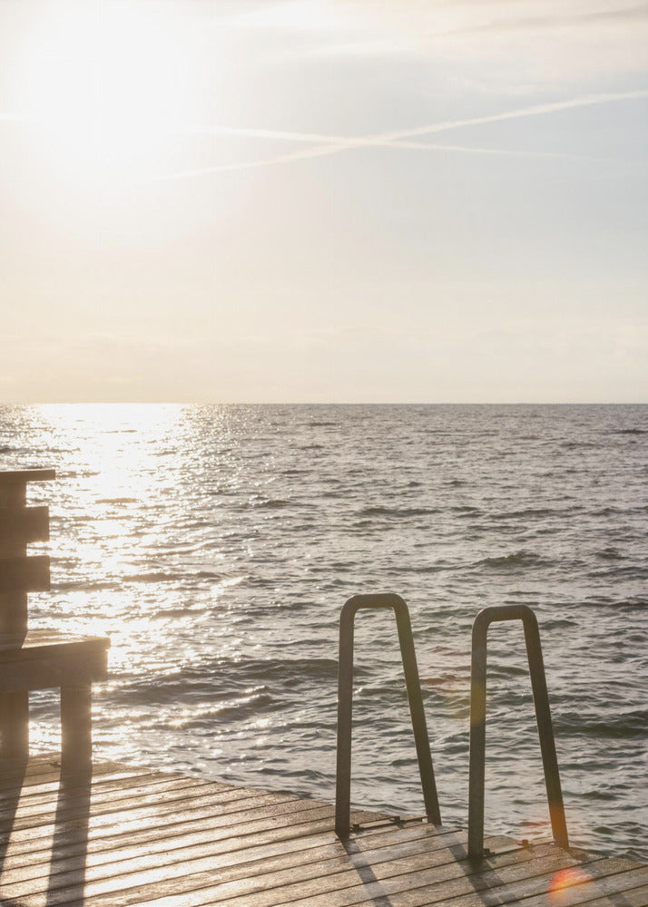 Sommermorgen-Schwimmen | Leinwand