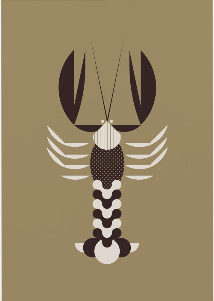 Goldene Tiere - Hummer (Gold) | Leinwand