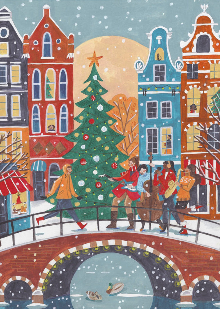 Schneefall in Amsterdam | Poster
