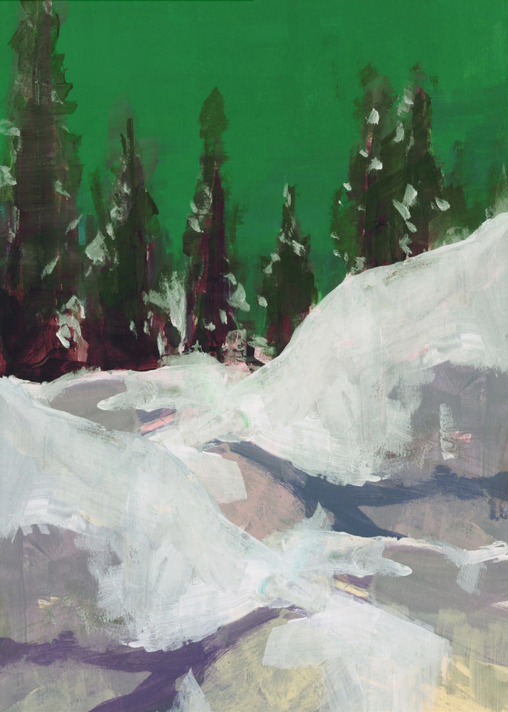 Winterlandschaft im Wald 2 | Poster
