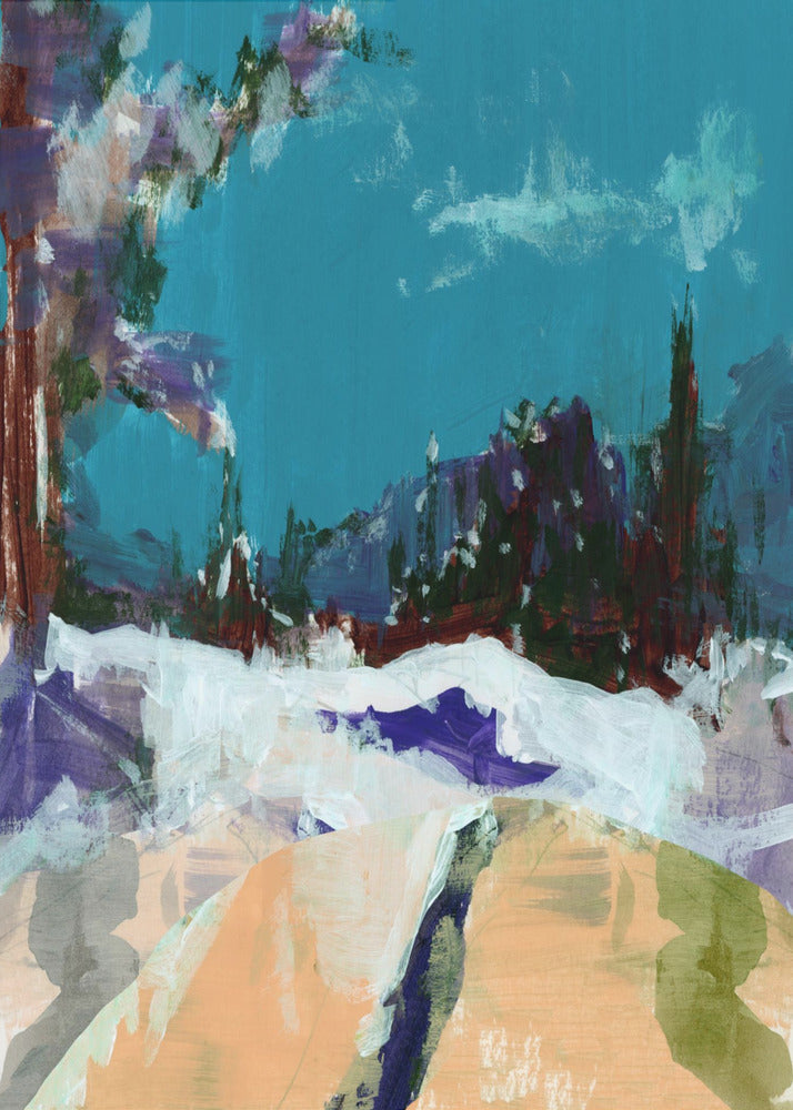 Winterlandschaft im Wald 1 | Poster
