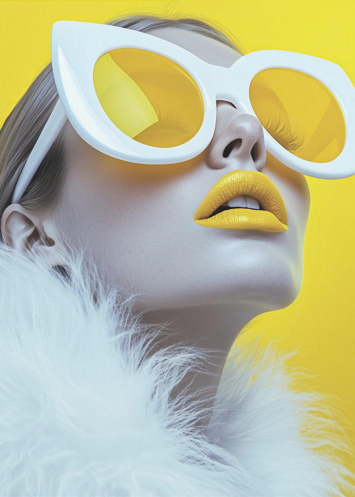 Das gelbe Modell | Poster