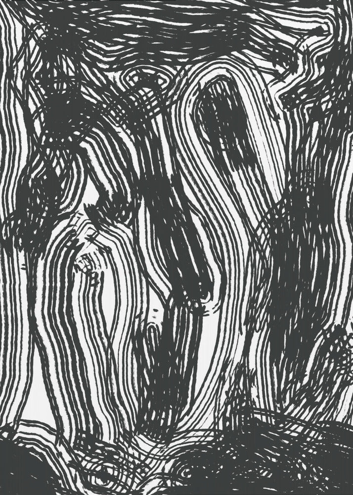 Fließende Linien Tanz | Leinwand