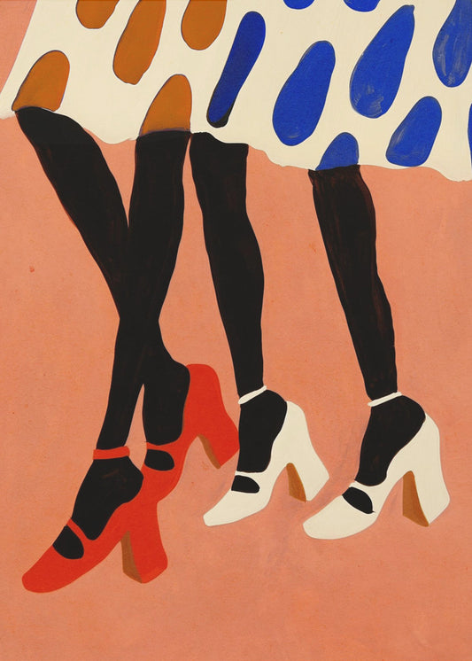 Gepunktete Schritte | Poster