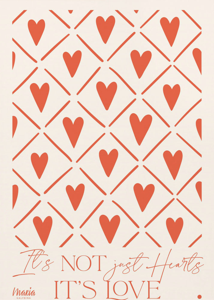 Über die Liebe. Herzen | Poster