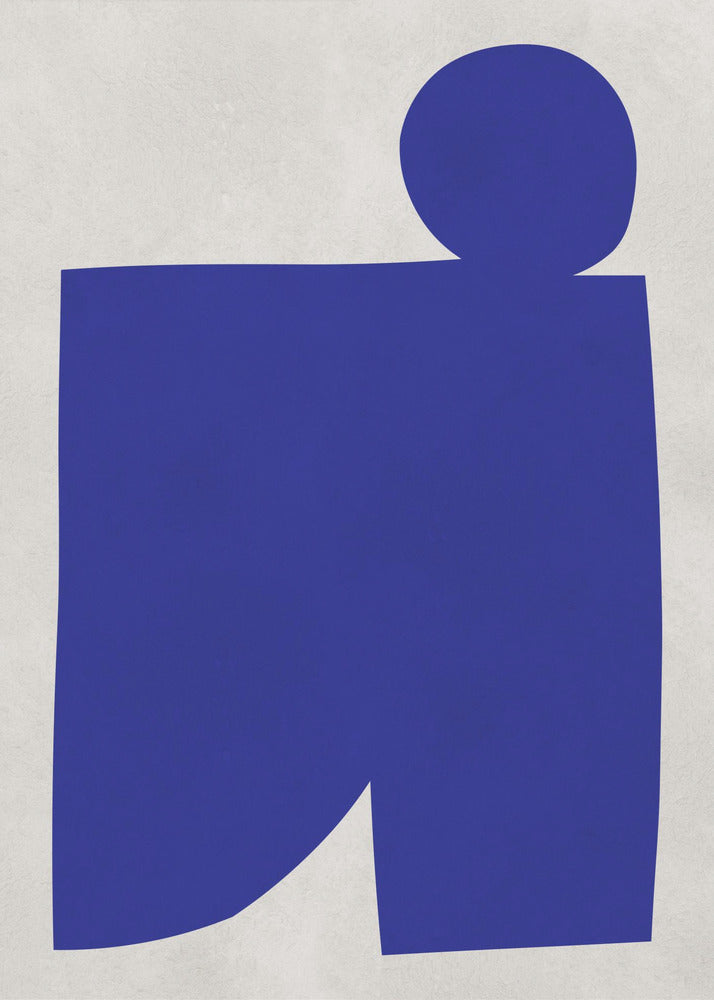 Blau-weiße Kunst 1 | Poster