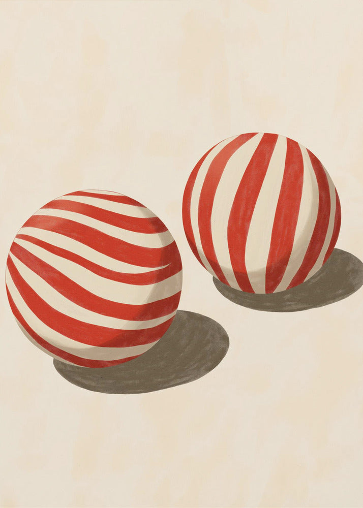 Candy Swirl Kugeln | Leinwand