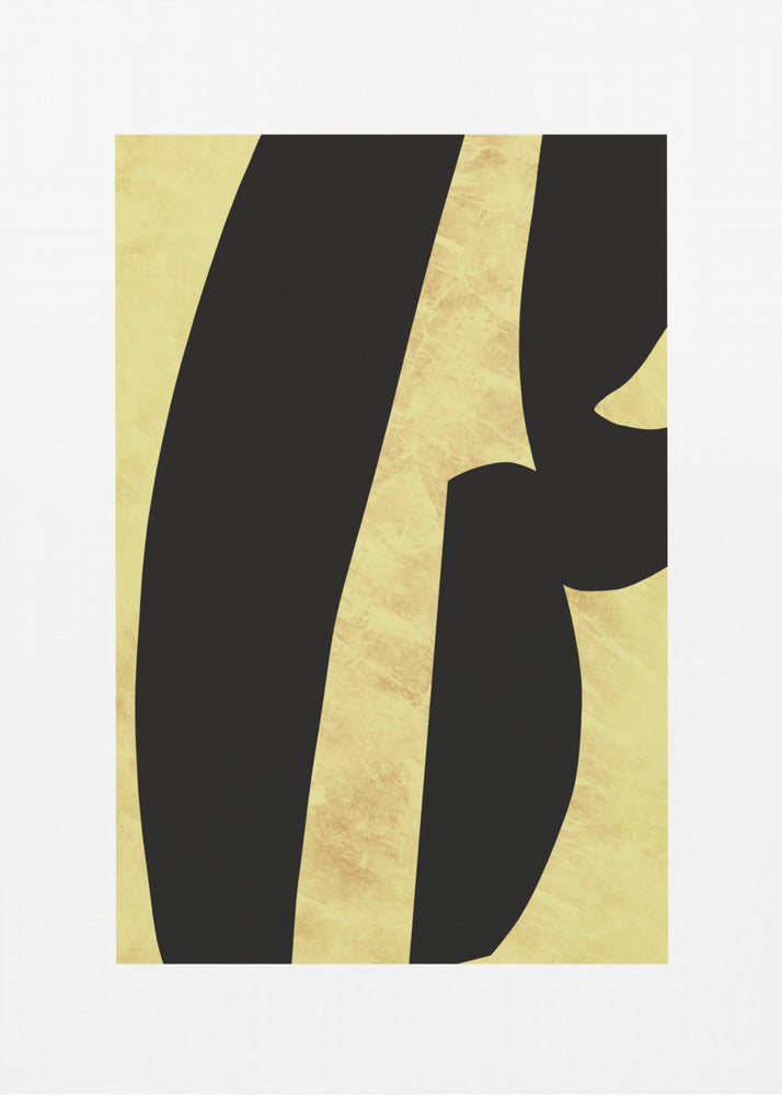Abstrakte schwarze Formen Druck Nr. 5 | Poster