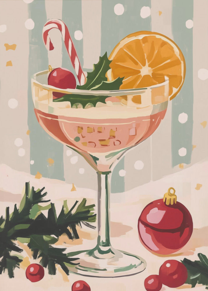 Weihnachtscocktail | Leinwand