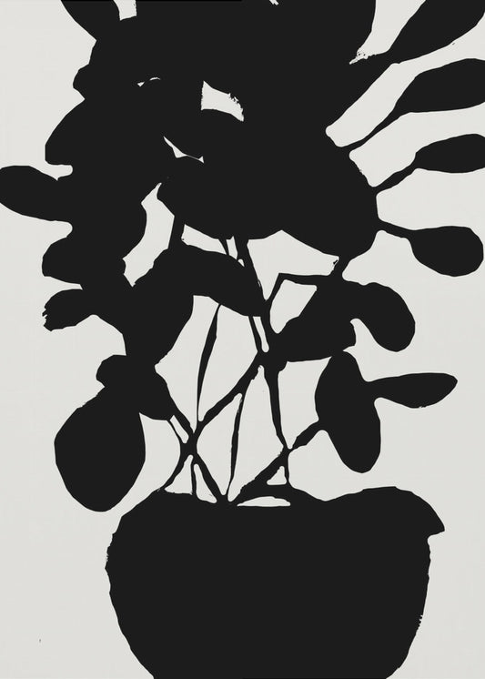 Topfpflanzen-Silhouette Nr. 3 | Leinwand