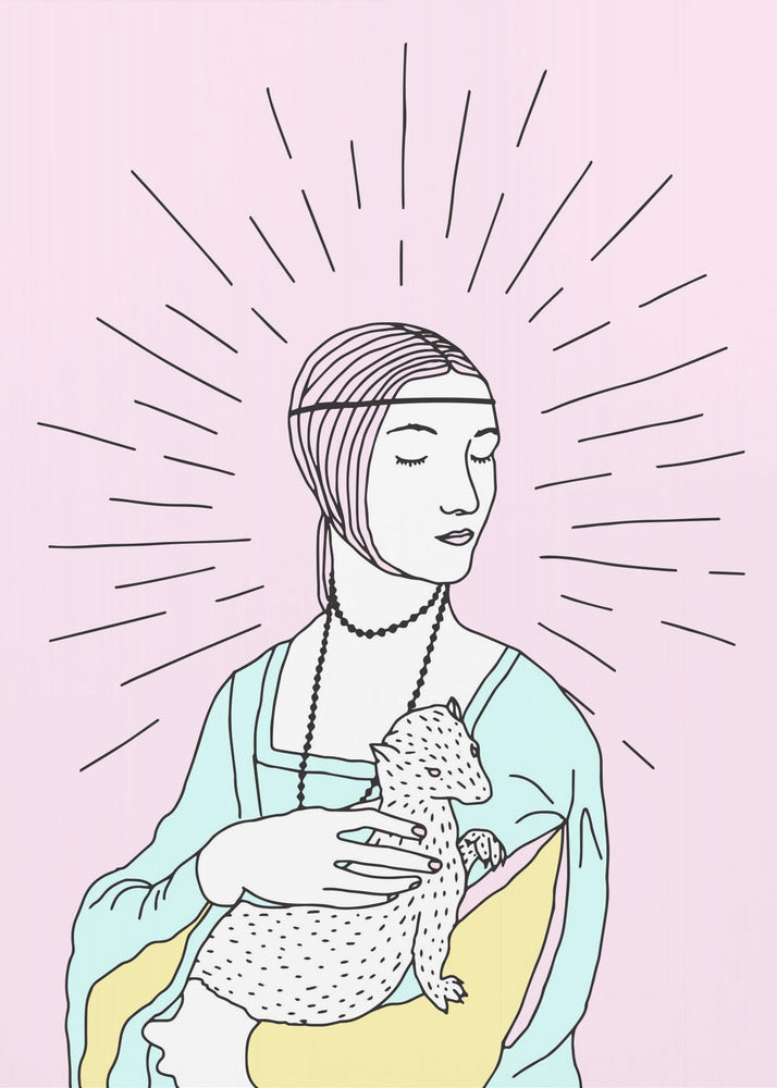 Die Dame mit dem Hermelin | Poster