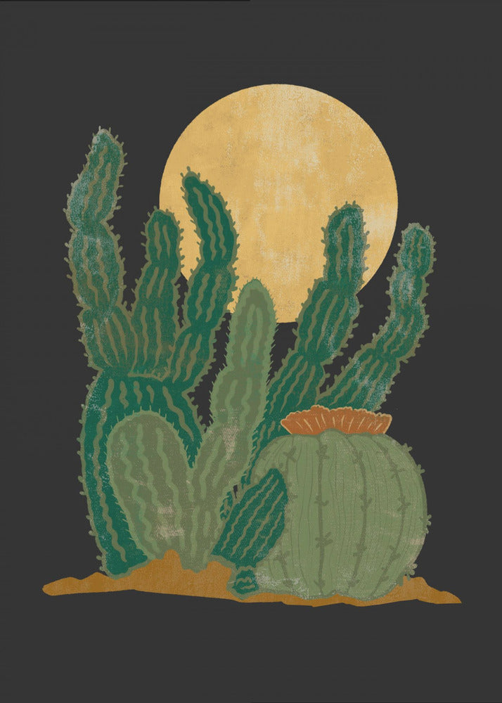 Moderne Americana und Kaktus | Poster