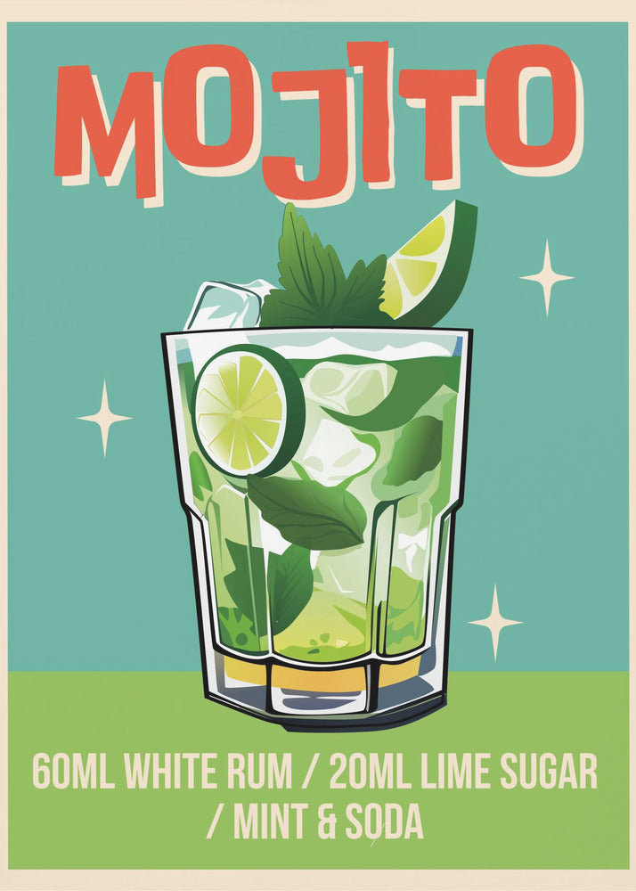 Mojito-Cocktail | Leinwand