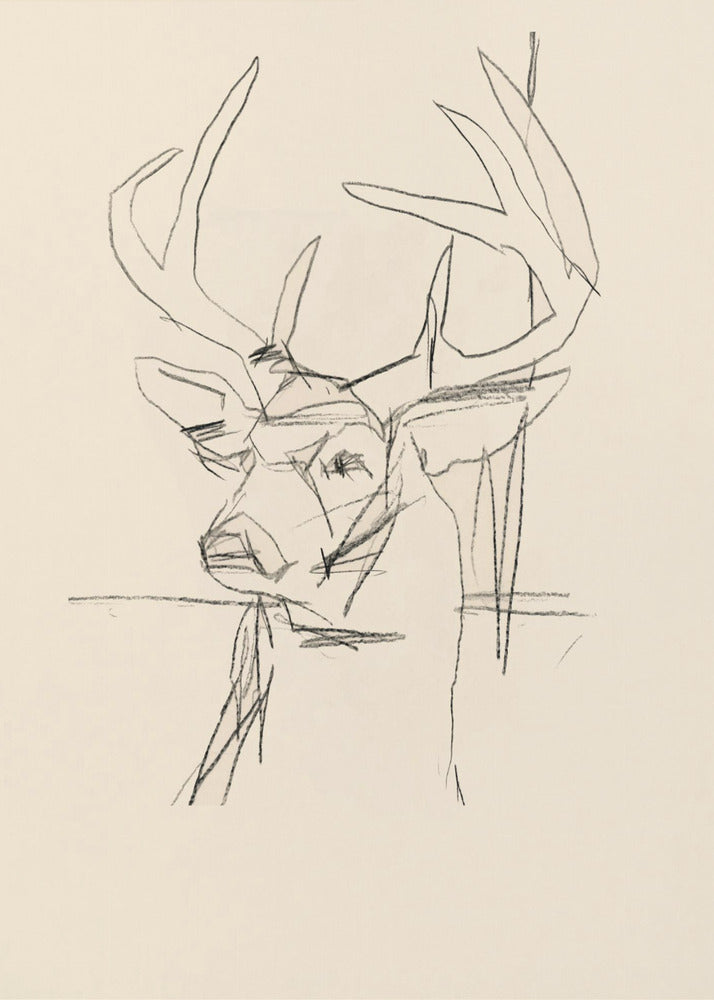 Étude Cerf (Hirsch) Nr.1 | Poster