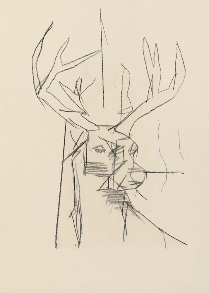 Etude Cerf (Hirsch) Nr.2 | Poster