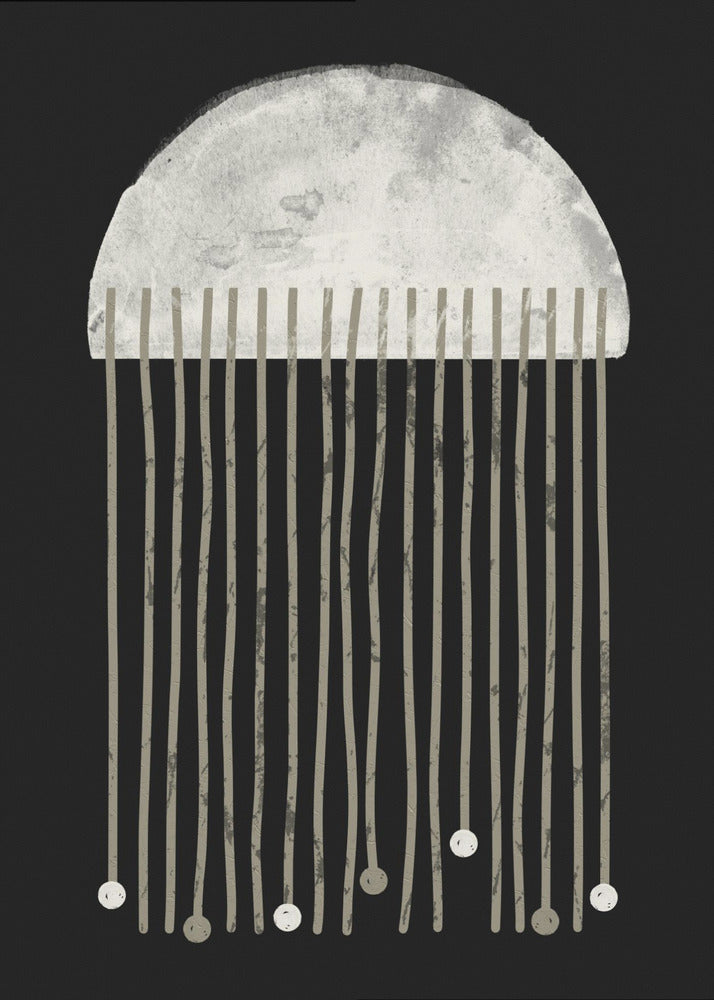 Mitternachtsflüstern Abstraktion | Poster