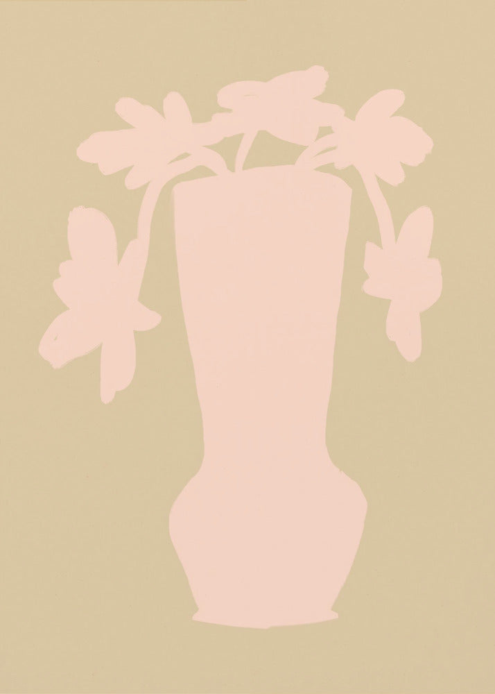 Silhouette Blüten | Leinwand