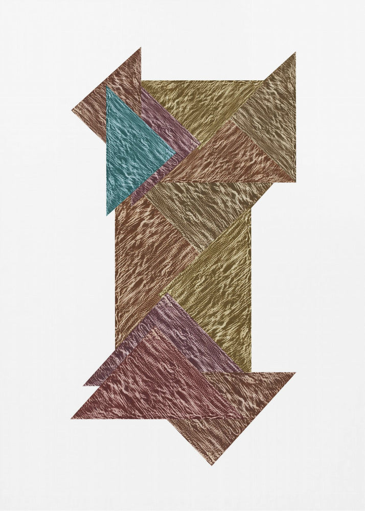 Mokka Textural Abstract 3 | Leinwand