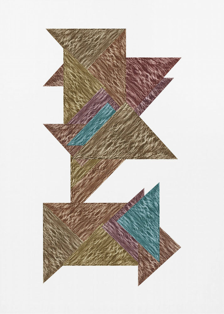 Mokka Textural Abstract 2 | Leinwand