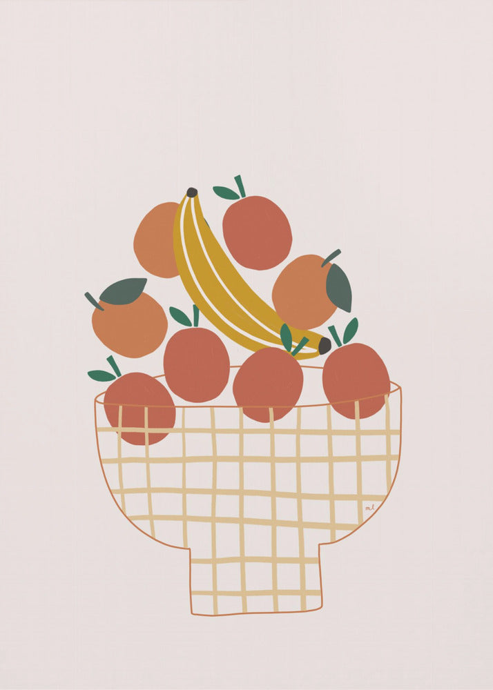 Bunte Obstschale | Poster