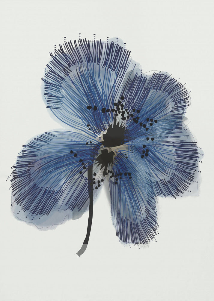 Blaue Blume 1 | Leinwand