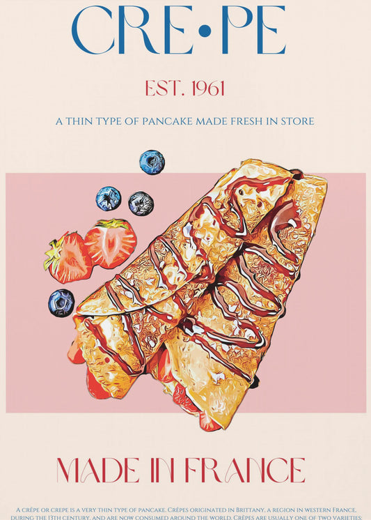 Französischer Crêpe-Genuss | Poster