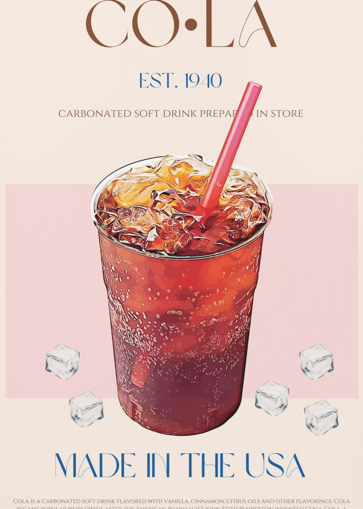 Gekühlter Cola-Genuss | Poster