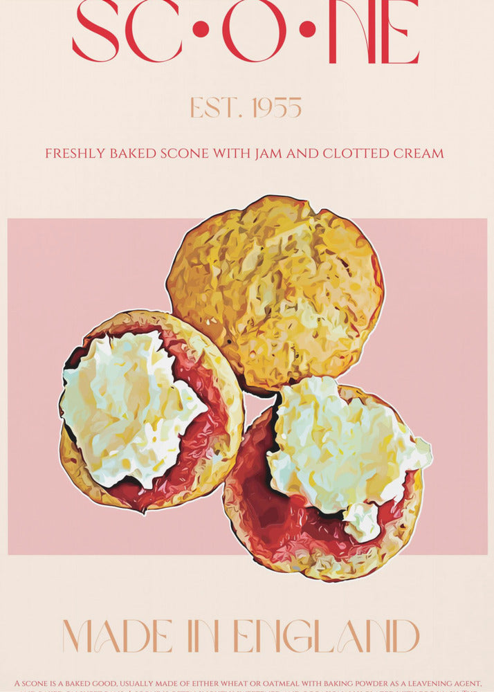 Englischer Scone-Genuss | Leinwand