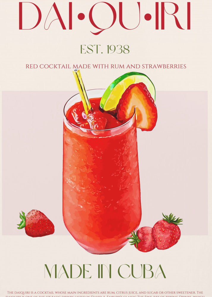 Kubanischer Daiquiri-Genuss | Poster