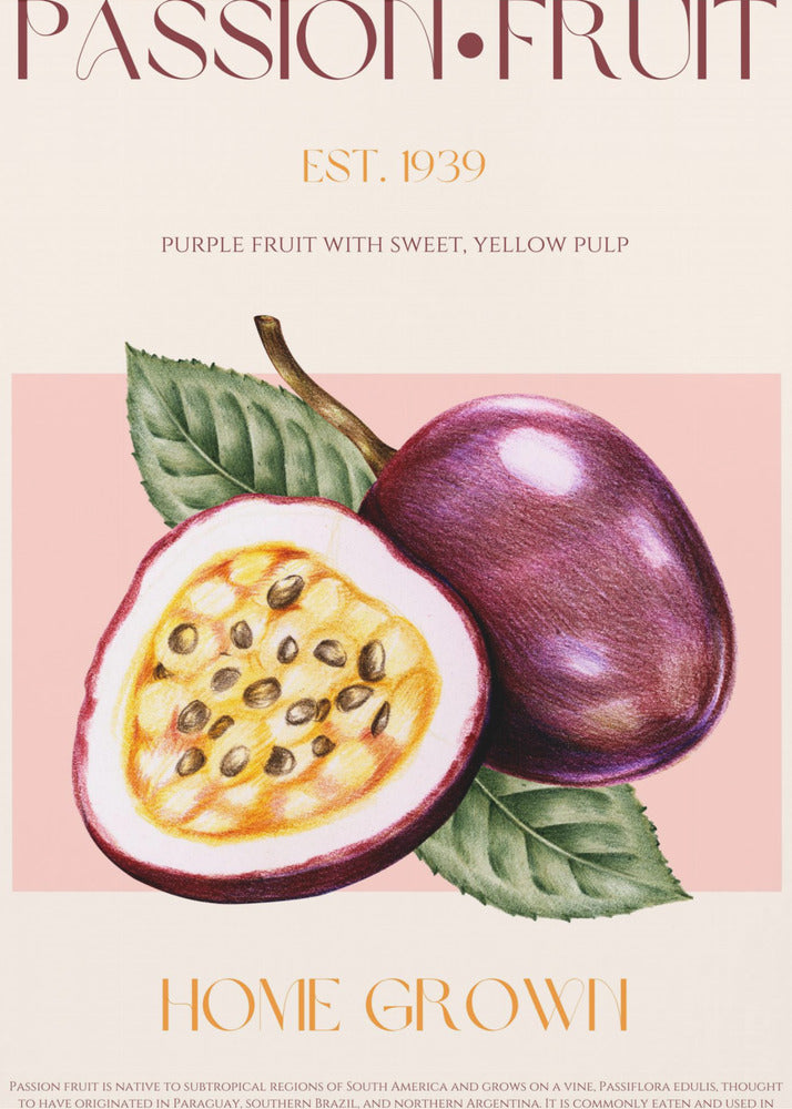Lebendige Passionsfrucht | Poster