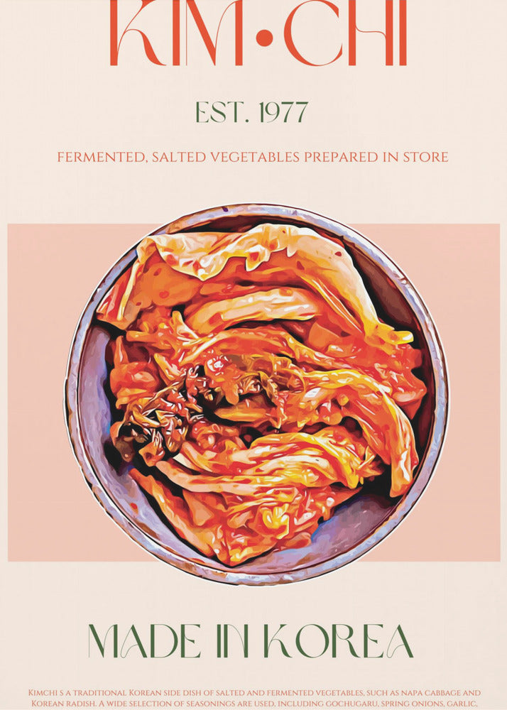 Koreanischer Kimchi-Genuss | Leinwand