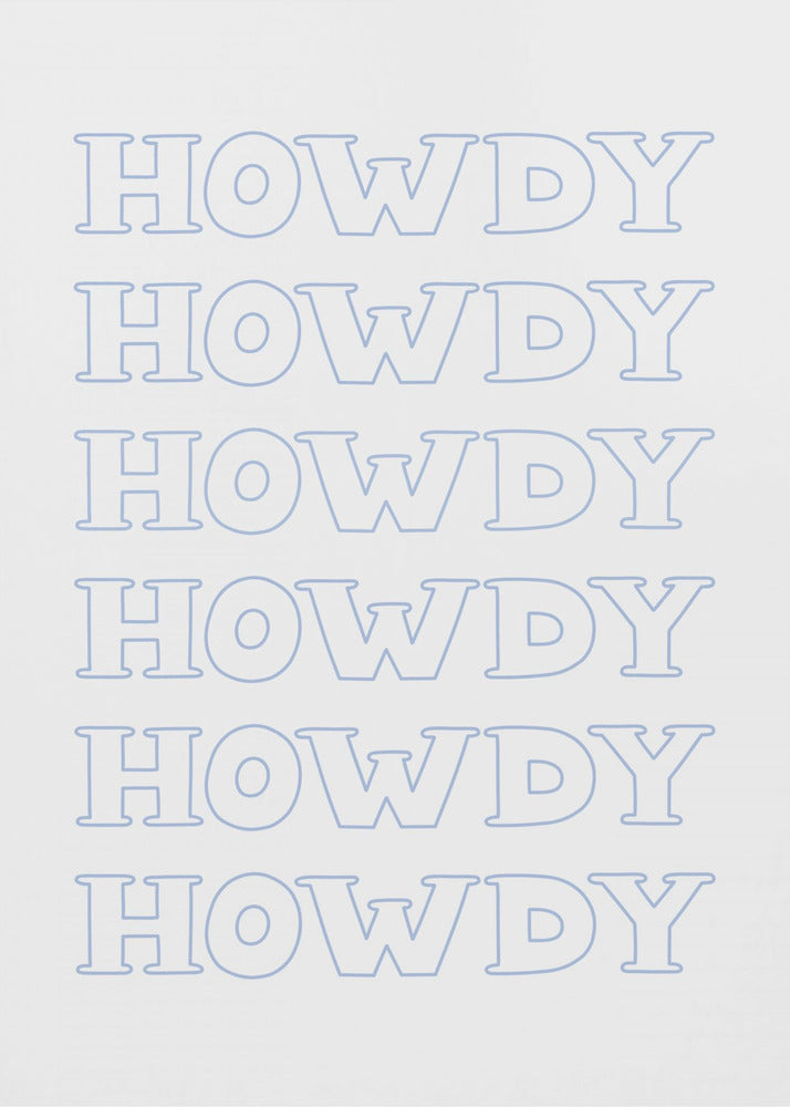Blaues Howdy | Poster