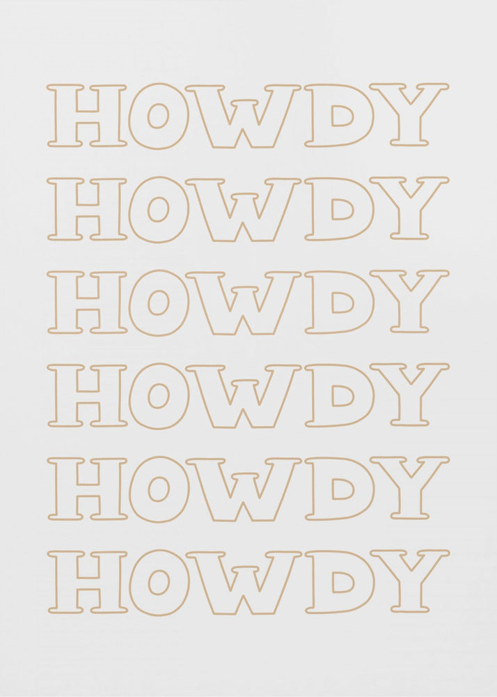 Neutrales Howdy | Poster