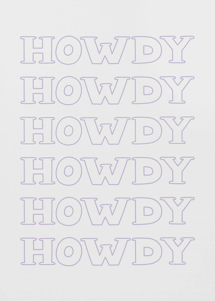 Lila Howdy | Poster