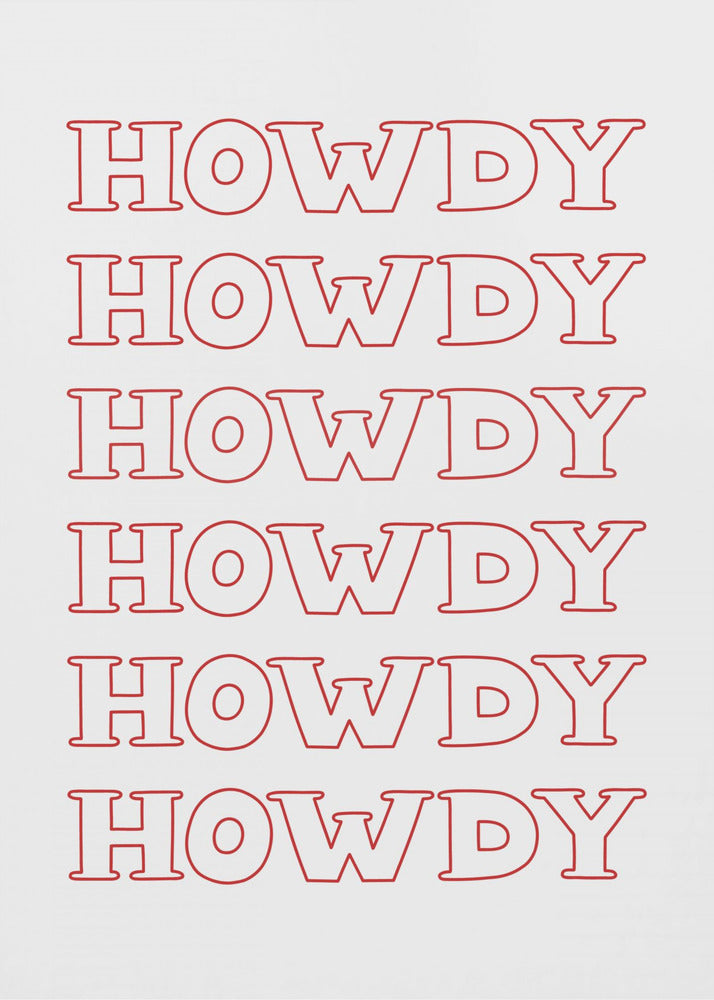 Rotes Howdy | Poster