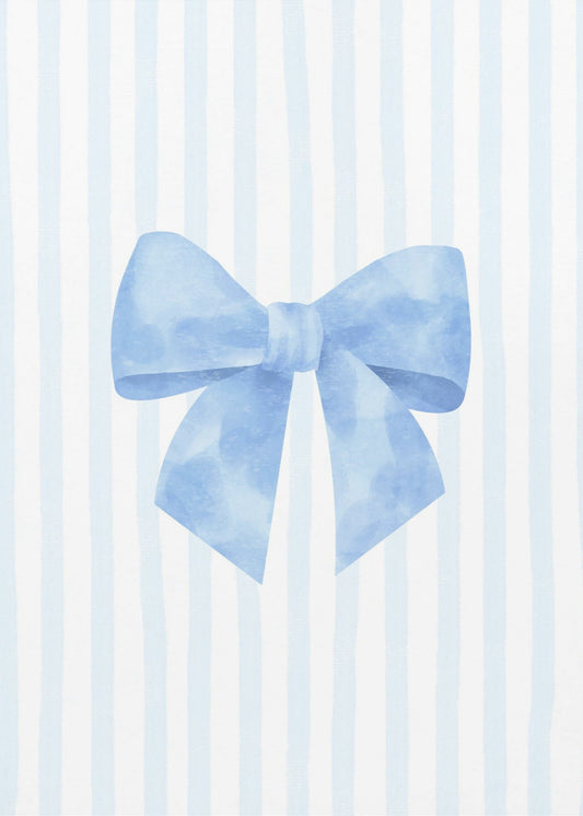 Blue Ribbon Elegance | Leinwand