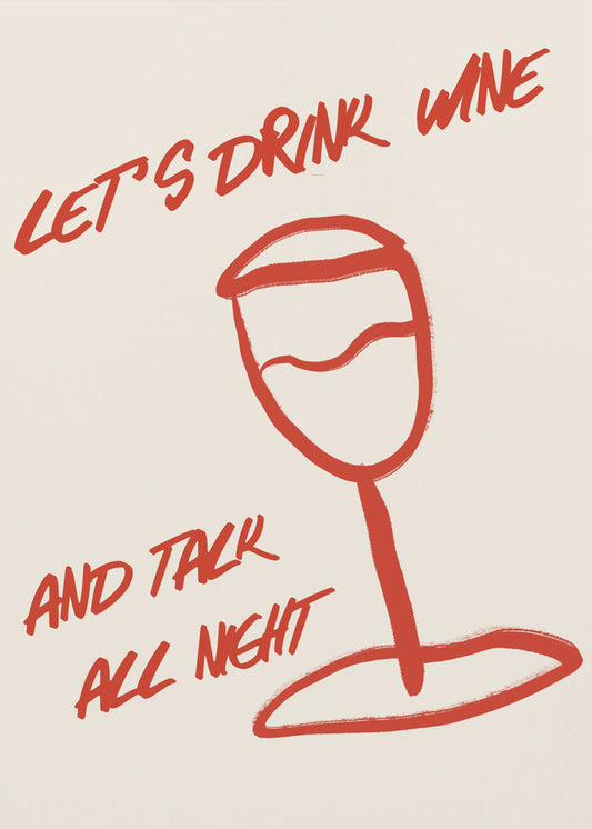 Wein & Worte entspannen | Poster
